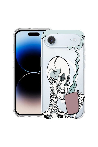 bestcase MagSafe антишоков TPU калъф за Apple iPhone 17 Air, цвят череп, 2087...