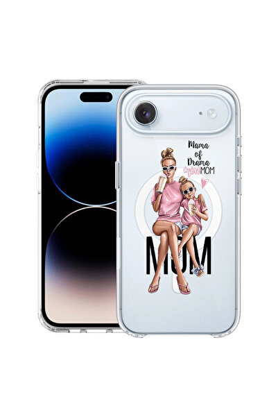 bestcase Carcasă antișoc MagSafe TPU pentru Apple iPhone 17 Air, Mamă de fată...