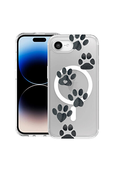 bestcase MagSafe антишоков TPU калъф за Apple iPhone 16e, цвят кучешка лапа, ...