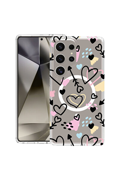 bestcase Θήκη MagSafe Anti Shock TPU για Samsung Galaxy S25 Ultra, Love Symbo...