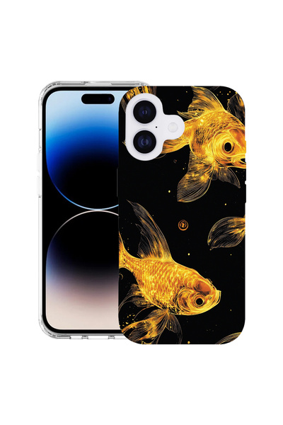 bestcase Θήκη MagSafe Anti Shock TPU για Apple iPhone 17, Χρυσά Ψάρια, 208701...