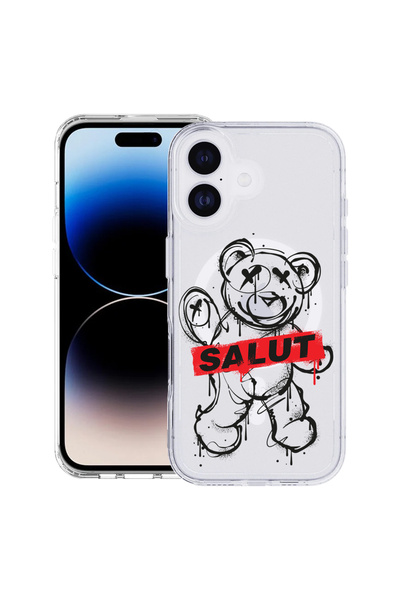 bestcase Θήκη MagSafe Anti Shock TPU για Apple iPhone 17, Χρυσή θήκη Teddy Be...