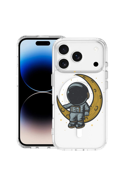bestcase Carcasă antișoc MagSafe TPU pentru Apple iPhone 17 Pro, Astronaut pe...