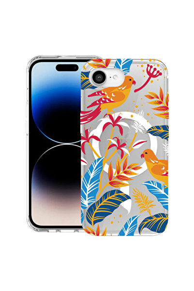 bestcase Θήκη MagSafe Anti Shock TPU για Apple iPhone 16e, Colorful Birds, 19...
