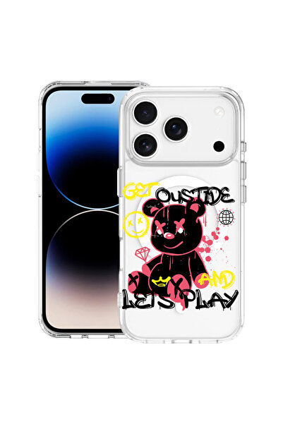 bestcase Carcasă antișoc MagSafe TPU pentru Apple iPhone 17 Pro Max, Ursuleț ...