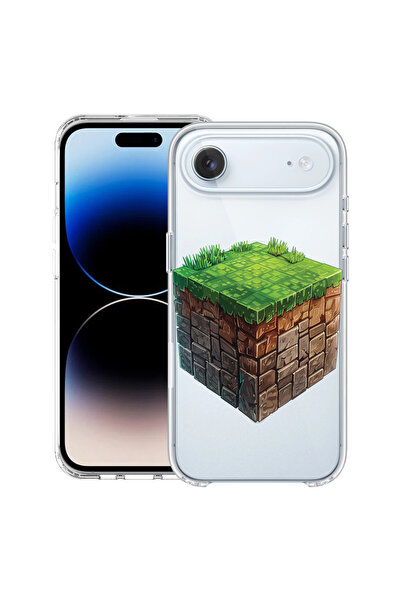 bestcase Carcasă antișoc MagSafe TPU pentru Apple iPhone 17 Air, Minecraft Wo...