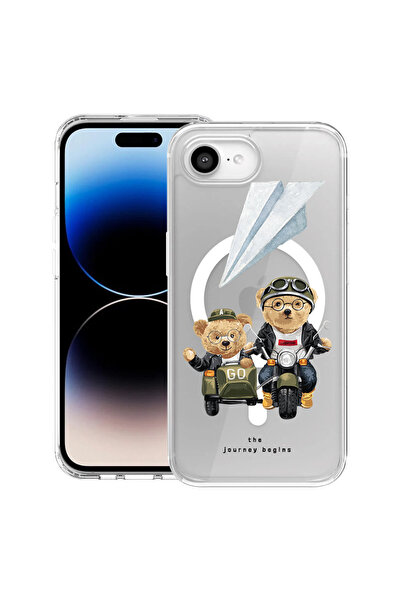 bestcase Θήκη MagSafe Anti Shock TPU για Apple iPhone 16e, Teddy On The Road,...