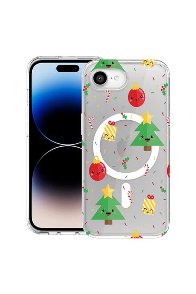 bestcase MagSafe Anti Shock TPU калъф за Apple iPhone 16e, цвят Коледна елха,...