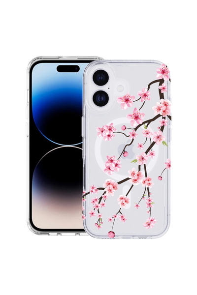 bestcase Carcasă antișoc MagSafe TPU pentru Apple iPhone 17, cireș japonez, 2...