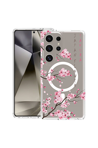 bestcase Carcasă antișoc MagSafe TPU pentru Samsung Galaxy S25 Ultra, Cherry ...