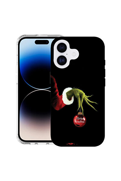 bestcase Carcasă antișoc MagSafe TPU pentru Apple iPhone 17, Grinch de Crăciu...