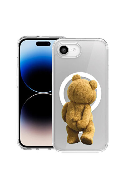 bestcase Θήκη MagSafe Anti Shock TPU για Apple iPhone 16e, Κρυφή λήψη αρκουδά...