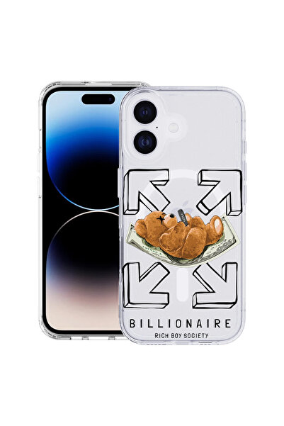 bestcase Carcasă antișoc MagSafe TPU pentru Apple iPhone 17, Ursuleț Billiona...