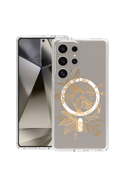 bestcase Carcasă antișoc MagSafe TPU pentru Samsung Galaxy S25 Ultra, roz aur...