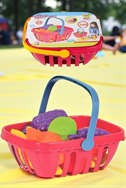 BYCEGU سلة فواكه لعبة للأطفال مع ساعة لعب لطيفة رقم 36490