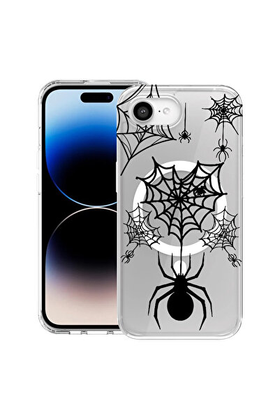 bestcase Carcasă antișoc MagSafe TPU pentru Apple iPhone 16e, Spider Web, 1988339 AS 1036