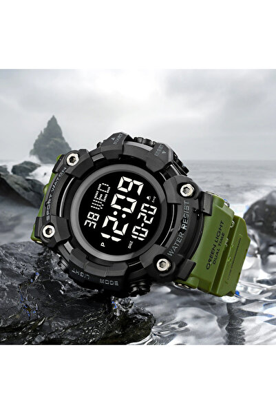 Skmei Men's Watch Sport Digital Stopwatch Alarm Light Military
