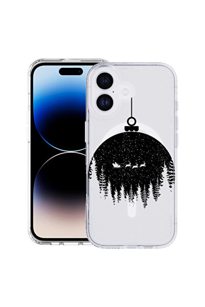 bestcase Carcasă antișoc MagSafe TPU pentru Apple iPhone 17, Glob de Crăciun,...