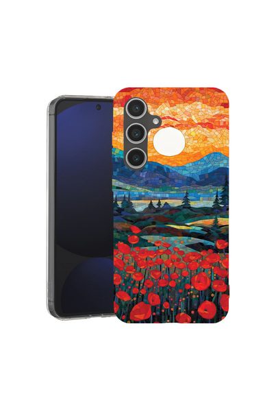 bestcase Carcasă antișoc MagSafe TPU pentru Samsung Galaxy A55, maci în apus,...