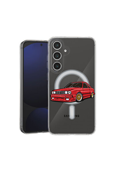 bestcase Carcasă antișoc MagSafe TPU pentru Samsung Galaxy A35, Mașină clasic...