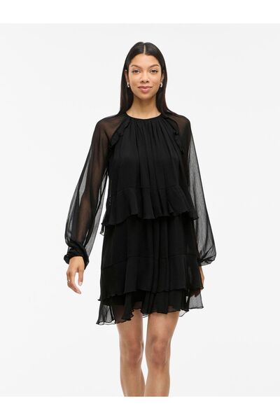 VILA Minikleid VIHELA Rüschen