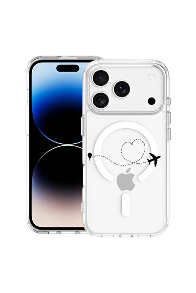 bestcase Carcasă antișoc MagSafe TPU pentru Apple iPhone 17 Pro, Love To Trav...