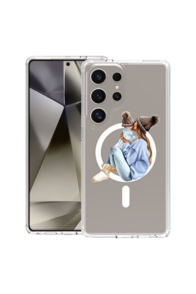 bestcase Carcasă antișoc MagSafe TPU pentru Samsung Galaxy S25 Ultra, Mamă fa...