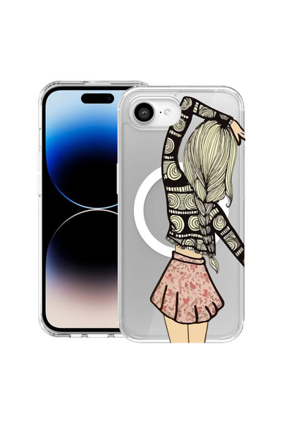 bestcase Carcasă antișoc MagSafe TPU pentru Apple iPhone 16e, Girl Friend, 19...