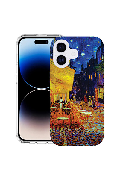 bestcase Carcasă antișoc MagSafe TPU pentru Apple iPhone 17, Terasa Van Gogh Café noaptea, 2087013 AS 1283