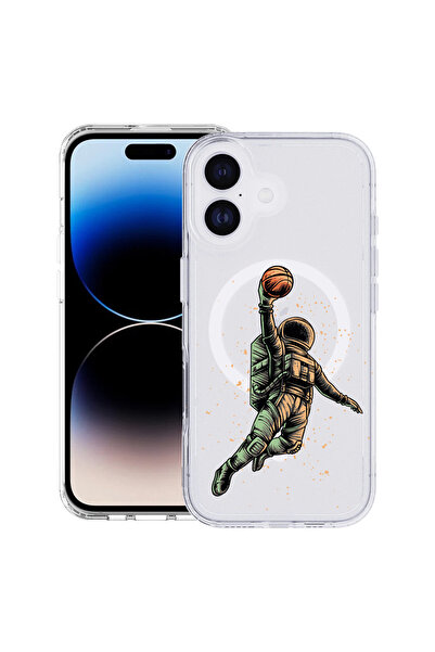 bestcase Carcasă antișoc MagSafe TPU pentru Apple iPhone 17, model baschet as...