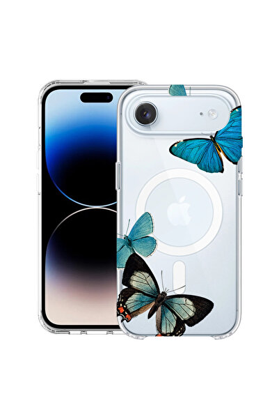 bestcase Θήκη MagSafe Anti Shock TPU για Apple iPhone 17 Air, Όμορφες μπλε πε...