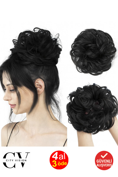 cityvision ربطة شعر مطاطية سوداء لتنعيم الشعر - جودة ممتازة