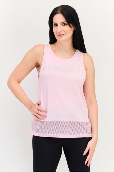 Aeropostale Women Sportswear Fit Sleeveless Outdoor Tank Top, Pink