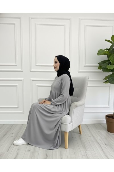 MERVERA Aerobin Pleated Dress with Half Zipper (Suitable for Breastfeeding)