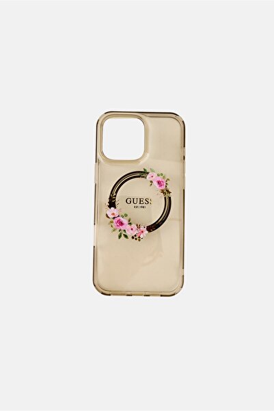 Guess iPhone 16 Pro Max Magsafe Brand Logo Protective Case, Transparent