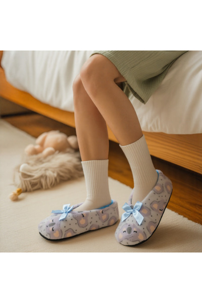 OEM Fluffy and warm slippers for women, non-slip sole, 31152-266