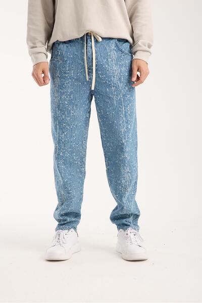 Store 100% Cotton Oversize Comfortable Fit Lace-Up Waist Elastic Cuff Jogger