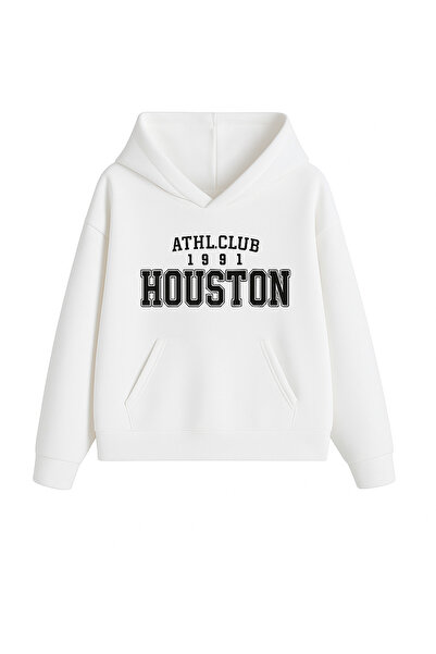 mercoledi Hanorac HOUSTON PRINTED OVERSIZE UNISEX FEMEI/BĂRBAȚI K cu glugă