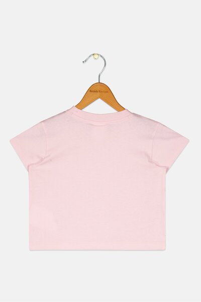 Champion Toddlers Girl Crew Neck Short Sleeve Outdoor T-Shirt, Light Pink