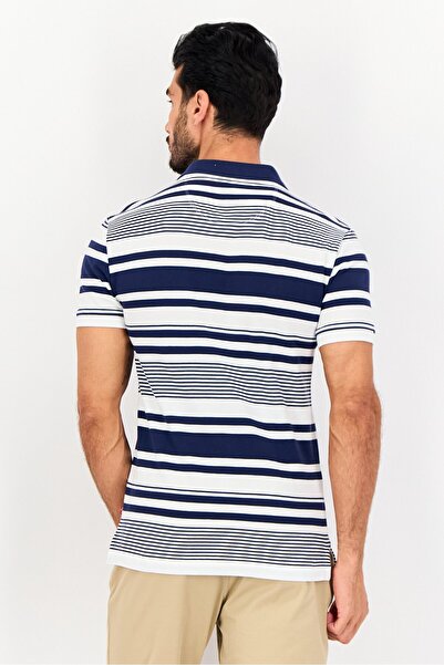 Levi's Men Regular Fit Short Sleeves Stripe Polo Shirt, Multicolor