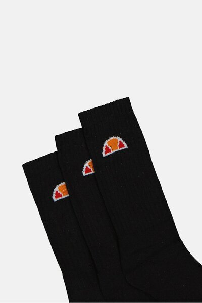 Ellesse جوارب رجالية منسوجة، 3 أزواج، لون أسود