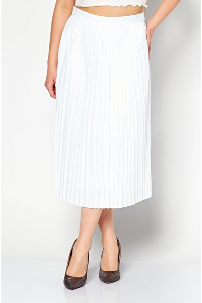 Lacoste Women Pleated Midi Skirt, White