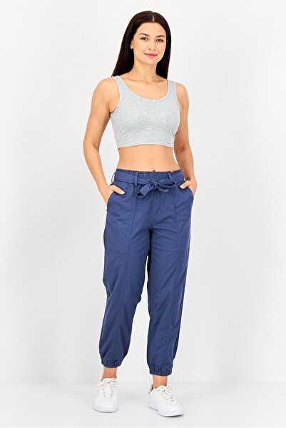 Levi's Women Regular Fit Solid Stretchable Jogger, Slate Blue