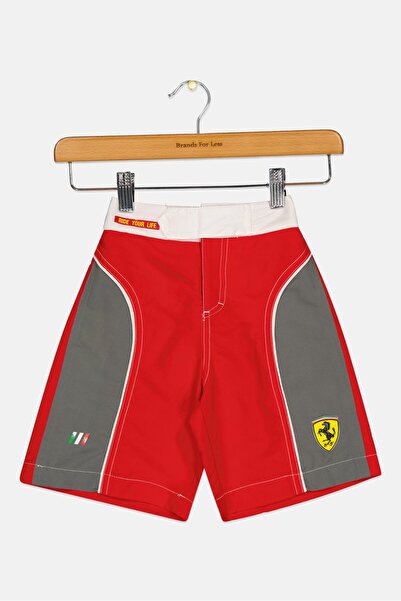 Scuderia Ferrari Toddlers Boys Sportswear Fit Outdoor Shorts, Multicolor