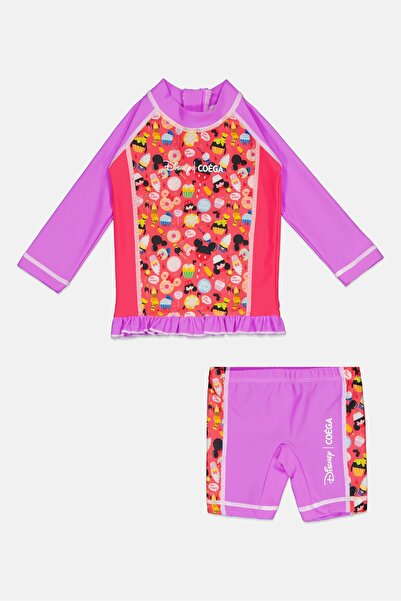 Coega Sunwear x Disney Toddlers Girl 2 Pieces Allover Print Top And Bottom Sw...