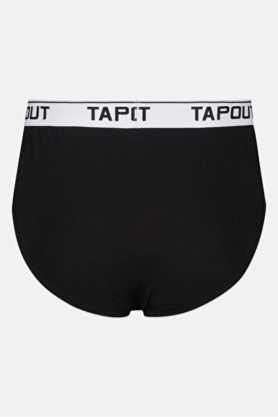 Tapout Men 3 Pieces Brand Logo Briefs, Multicolor