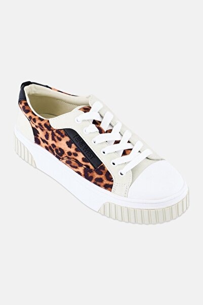 Nine West Women Animal Print Lace Up Casual Shoes, Multicolor