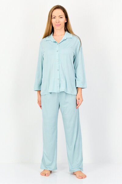 Company Ellen Tracy طقم بيجامة مخططة للنساء، قطعتين، متعدد الألوان