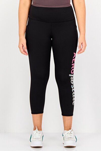 Aeropostale Women Sportswear Fit Outdoor Leggings, Black