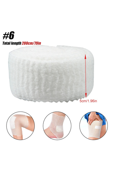 Choice 6 1 لفة شبكة مرنة ضمادة الجروح شبكة أنبوبية ضمادة أنبوبية شاش تثبيت قا...